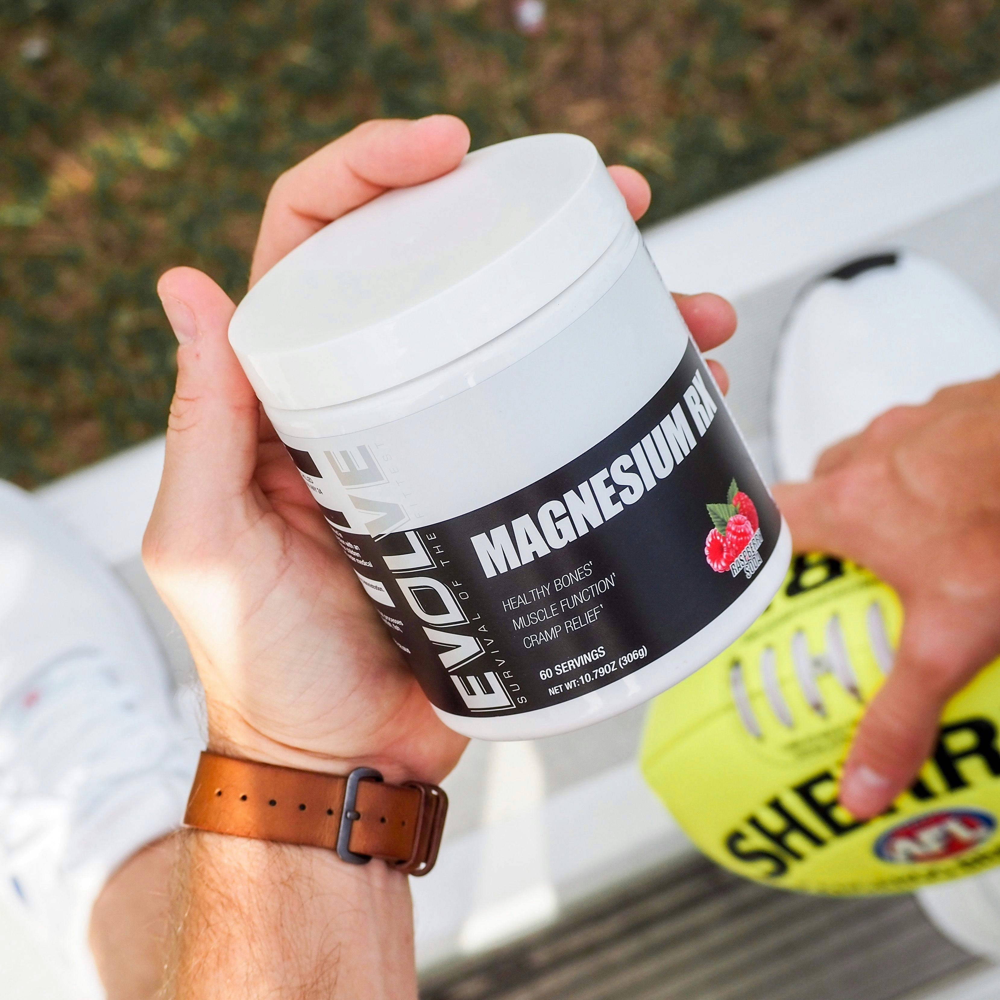 Container of Magnesium RX supplement promoting minerals for strong bones and energy support at CanadianVit.