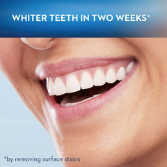 Toothbrush in use showing cleaning between teeth