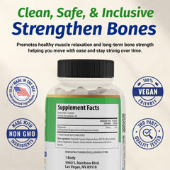 MCT oil and trace minerals included in 1 Body Magnesium Glycinate Complex