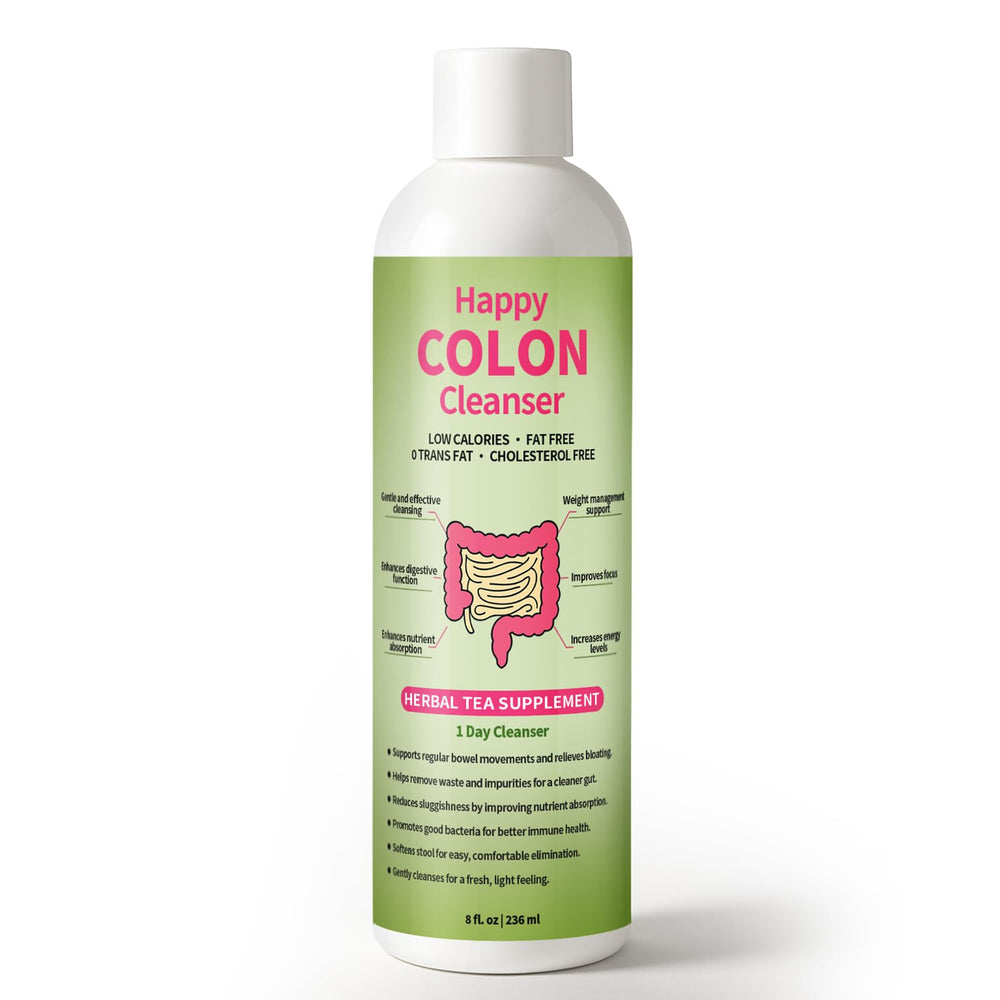 Front view of 1 Day Happy Colon Cleanser bottle