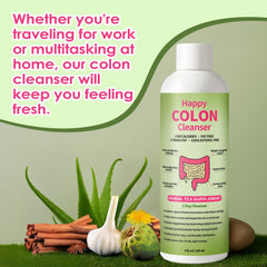 Label showing Gentle Herbal Formula on 1 Day Happy Colon Cleanser