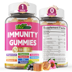 Hero shot of 10-in-1 Immune Support Gummies bottle