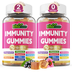 Hero shot of 10 in 1 immune support gummies