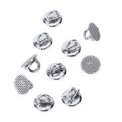 Round-base lingual eyelets for braces attached to molar