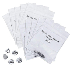 Bondable lingual buttons set for comprehensive orthodontic treatment