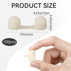 Close-up of white sponge nose filter
