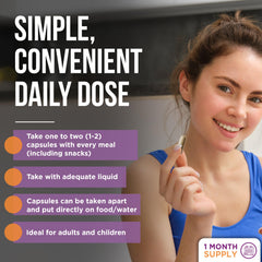 100 veggie capsules digestive enzyme supplement