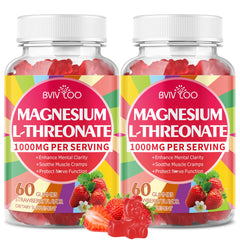 1000mg Magnesium L-Threonate Gummies for kids and adults – Strawberry flavor