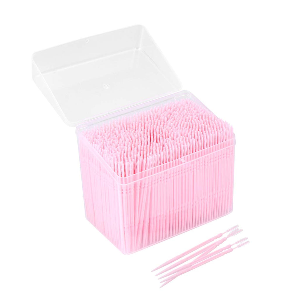Bottle of 1000pcs disposable interdental toothpicks