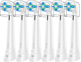 7-pack of 10WHITE replacement brush heads compatible with Oral-B IO 2-10 series