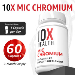 10X Health capsules next to a ruler for clear serving size comparison