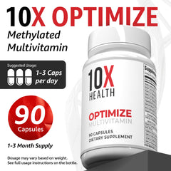 Mineral section on the 10X Health System bottle highlights magnesium and zinc.