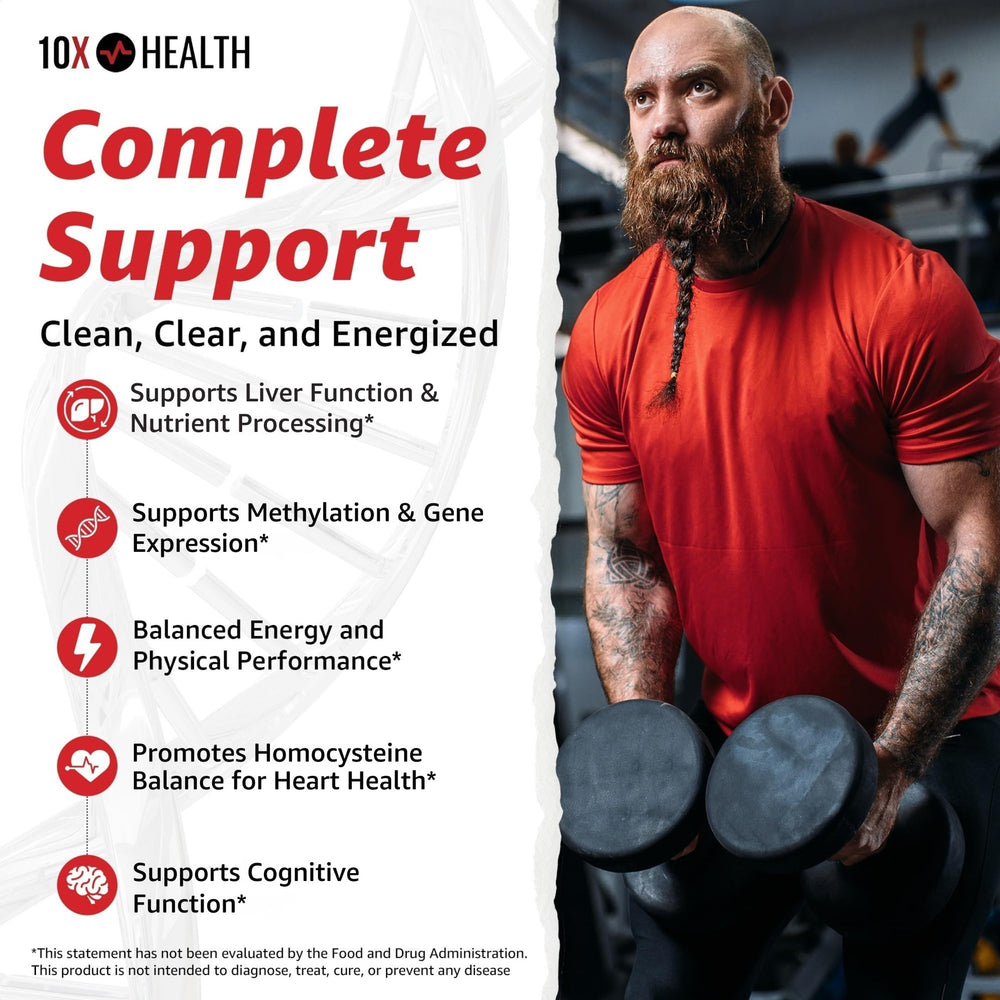 Close-up of TMG capsules highlighting 1000mg betaine TMG per serving