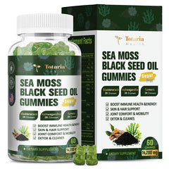 Bottle of 11-in-1 Sugar Free Sea Moss Gummies