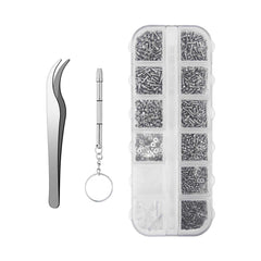 Main view of 1100Pcs Eyeglasses Repair Kit with screws and nose pads