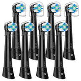 12-pack IO brush heads compatible with Oral-B iO - black, product photo 1