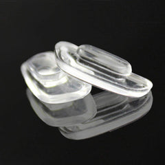 Soft anti-slip silicone material for eyeglasses nose pads