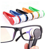 12 pcs Mini Eyeglasses Microfiber Cleaner Brushes - random colors