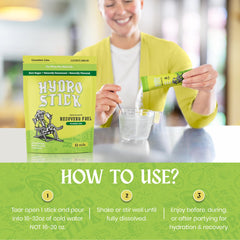 12 pack box of cucumber lime electrolyte powder drink mix