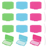 Blue mint scented dental wax pieces for braces from the 12-pack kit