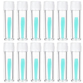 Product image: 12-piece green silicone hard contact lens remover set in bottle