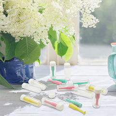 Yellow 12-piece soft contact lens remover tool