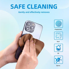 Packaging and color palette for 15 microfiber cleaning cloths