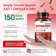 Front view of 150-capsule bottle packaging