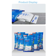 Shred-resistant dental floss with flexible textured pick end