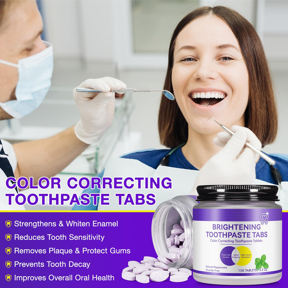 Gums and teeth cleaning with remineralizing tablets