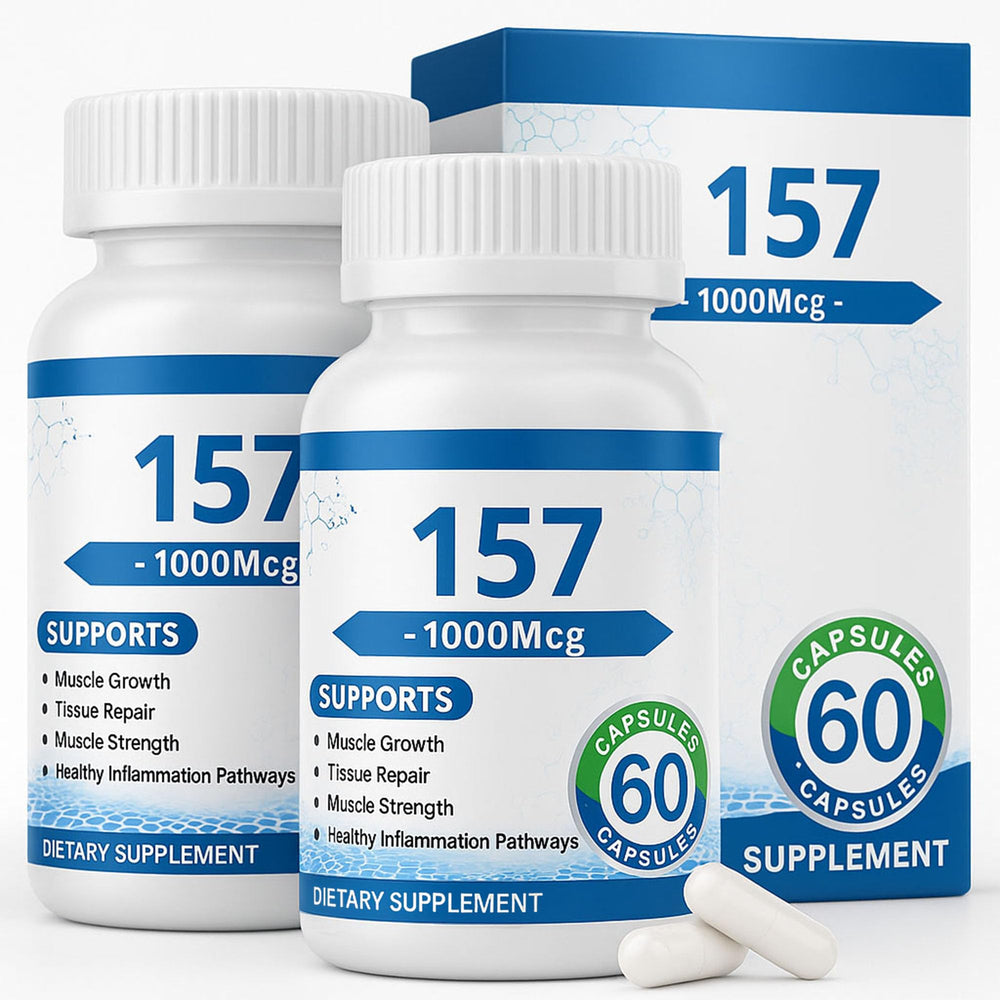 Two bottles of 157 capsules – Non-GMO, gluten-free
