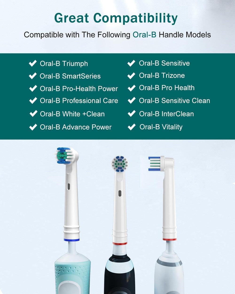 High-density bristle toothbrush heads with DuPont filaments