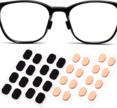 Foam nose pads for glasses in black and skin colors, 1.5mm, 16 pairs