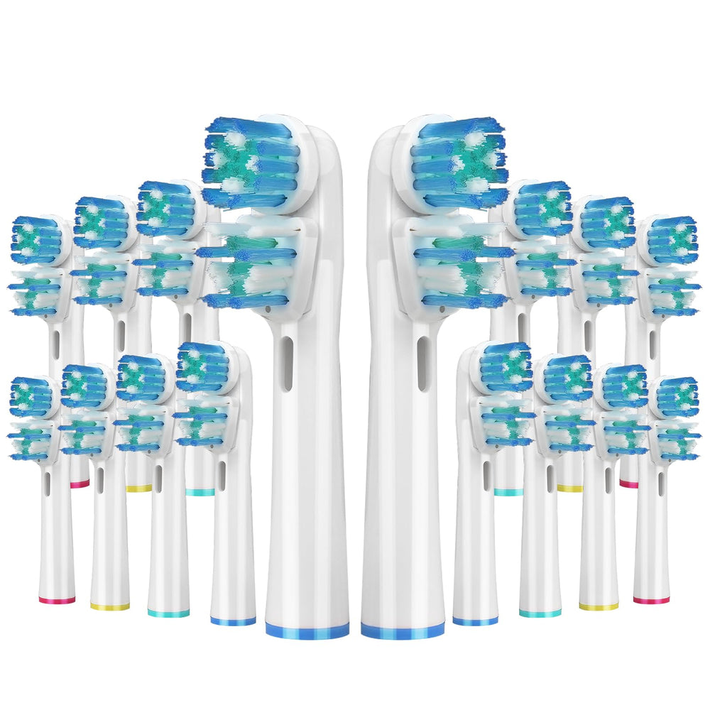 16-pack dual-head replacement toothbrush heads for Oral-B Pro Series