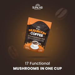 Close-up of the 17-functional mushroom blend