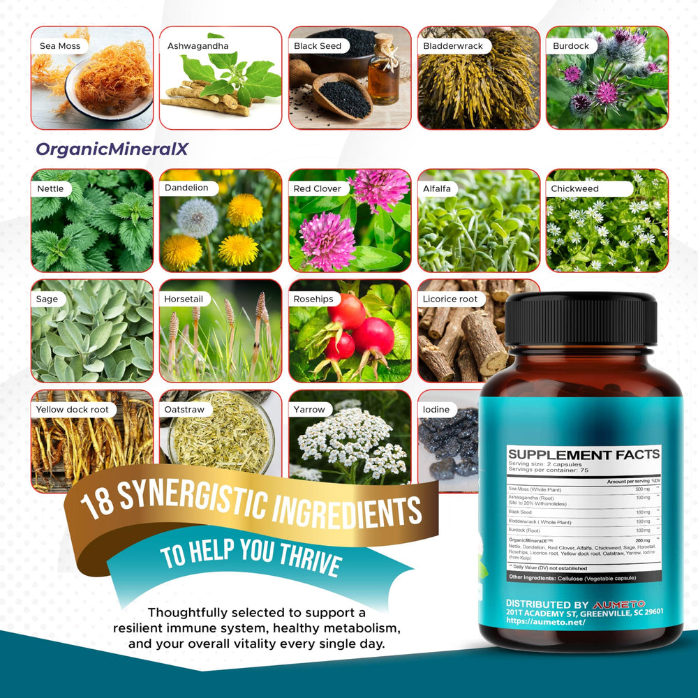 18-in-1 formula bottle highlighting comprehensive herbal complex