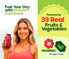 Open bottle with 180 capsules ready to use