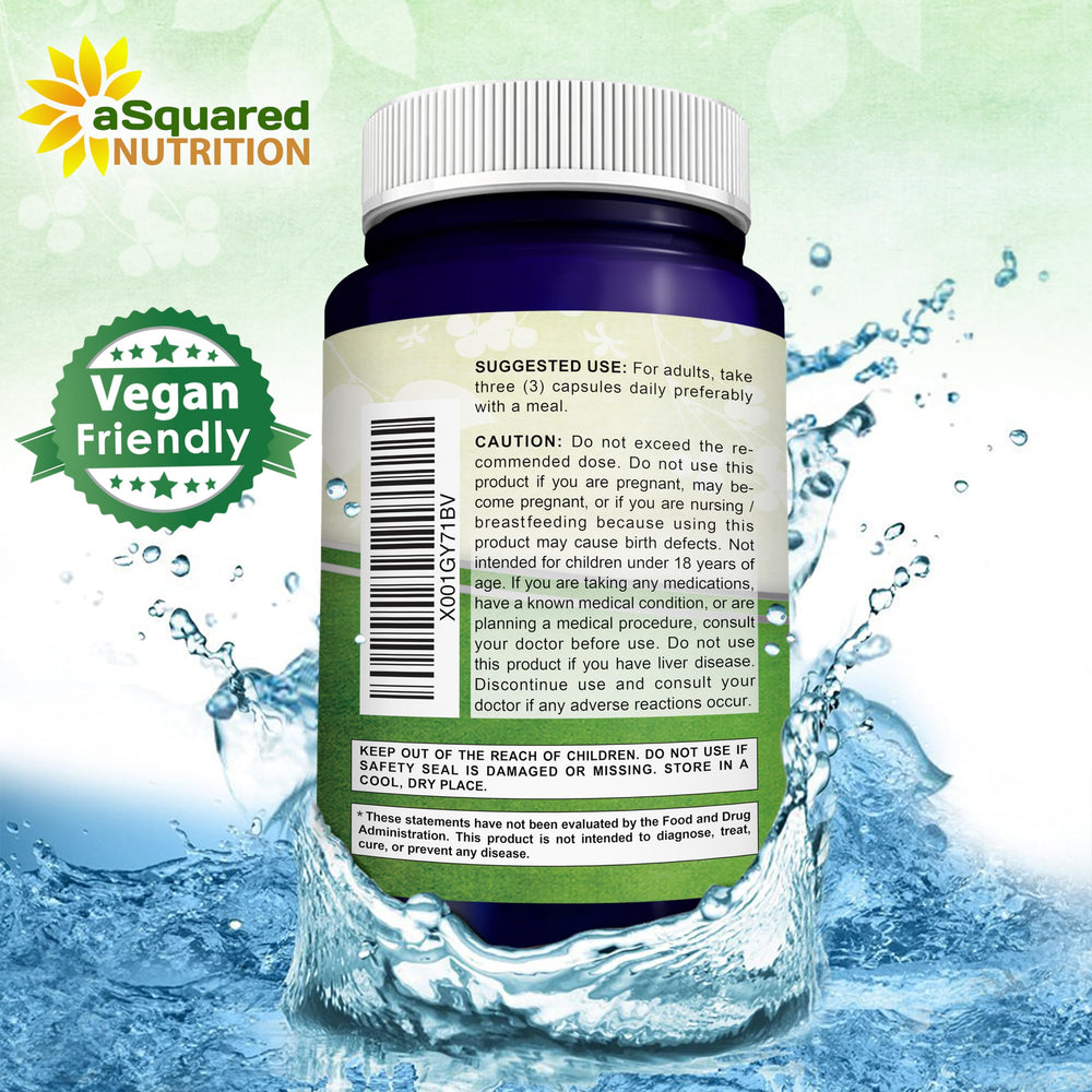 180 veggie capsules in bottle packaging