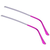 Front view of the 1 Pair Metal Eyeglass Replacement Arm for thin metal frames
