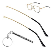 Gold metal glasses replacement arms