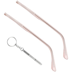 1 pair metal glasses replacement arms in rose gold