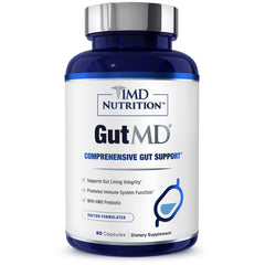 1MD GutMD digestive-scene image presents a balanced meal and calm gut environment.