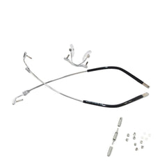 Pair of metal frame arms for rimless glasses