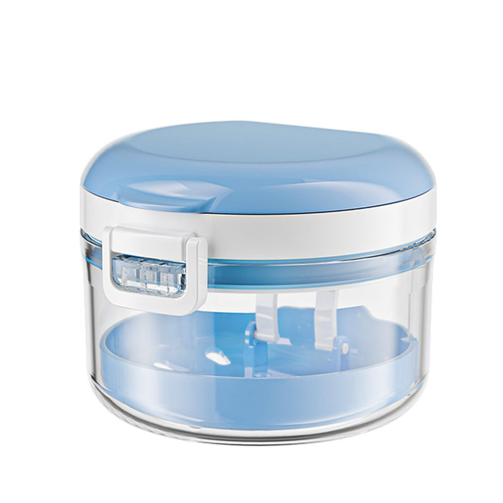 1Pcs Drying Denture Bath Case with Brush and Lid, waterproof