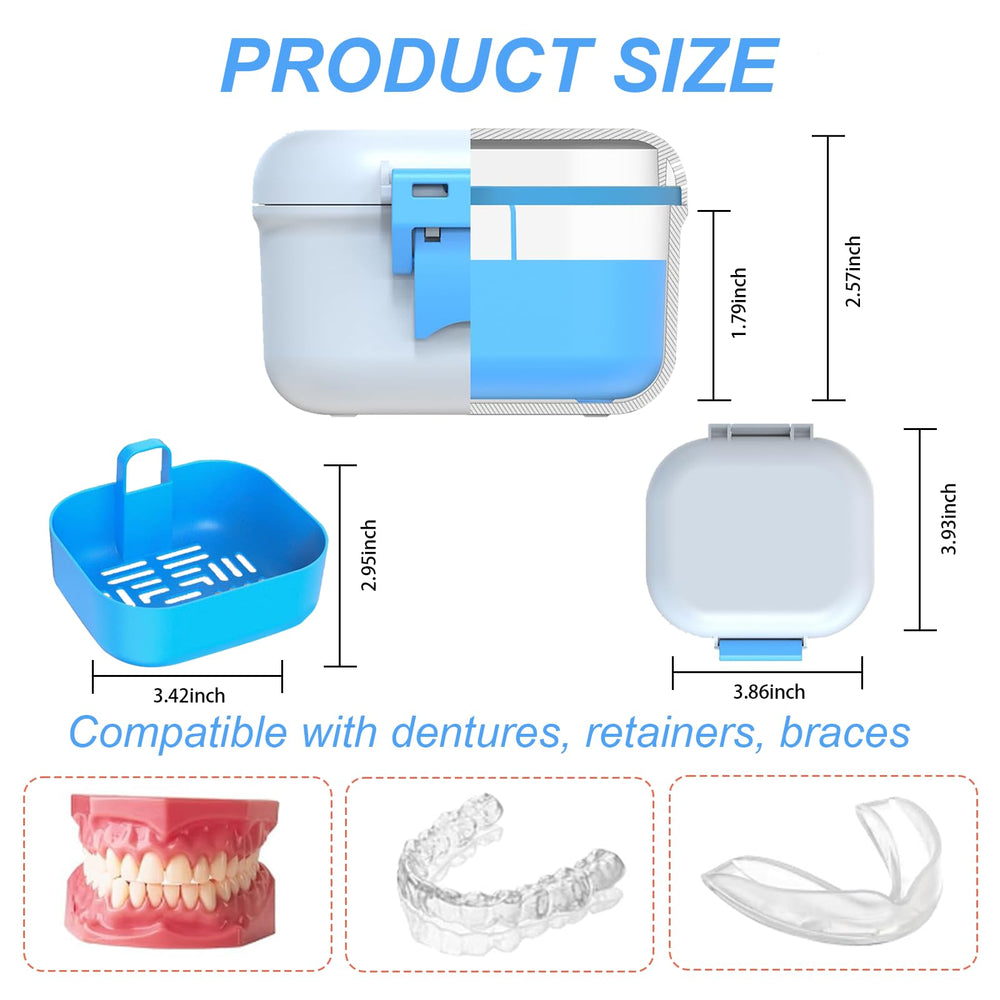 Gift-ready packaging for dentures, retainers, and braces