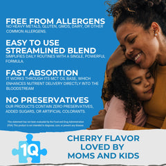 Illustration highlighting Micellar Technology and MCT oil in 1Q Focus