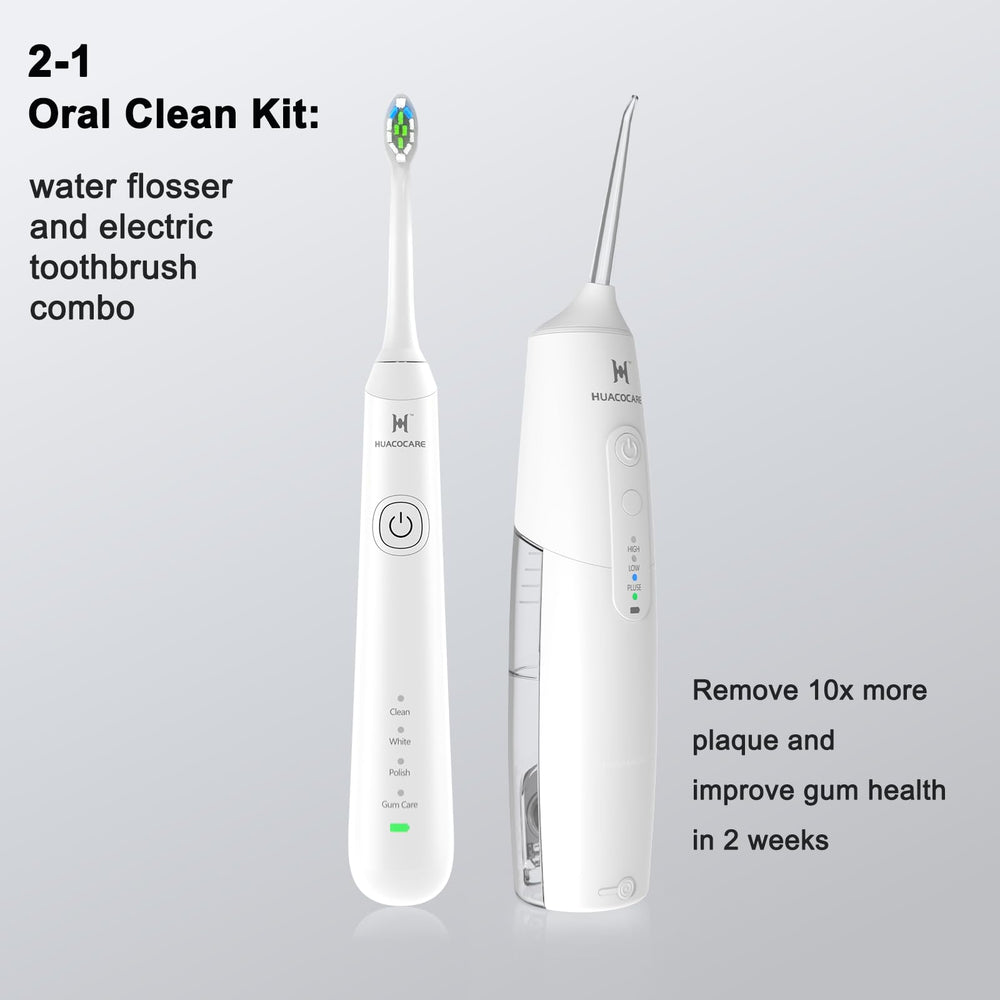 Cordless water flosser with ergonomic handle and tips