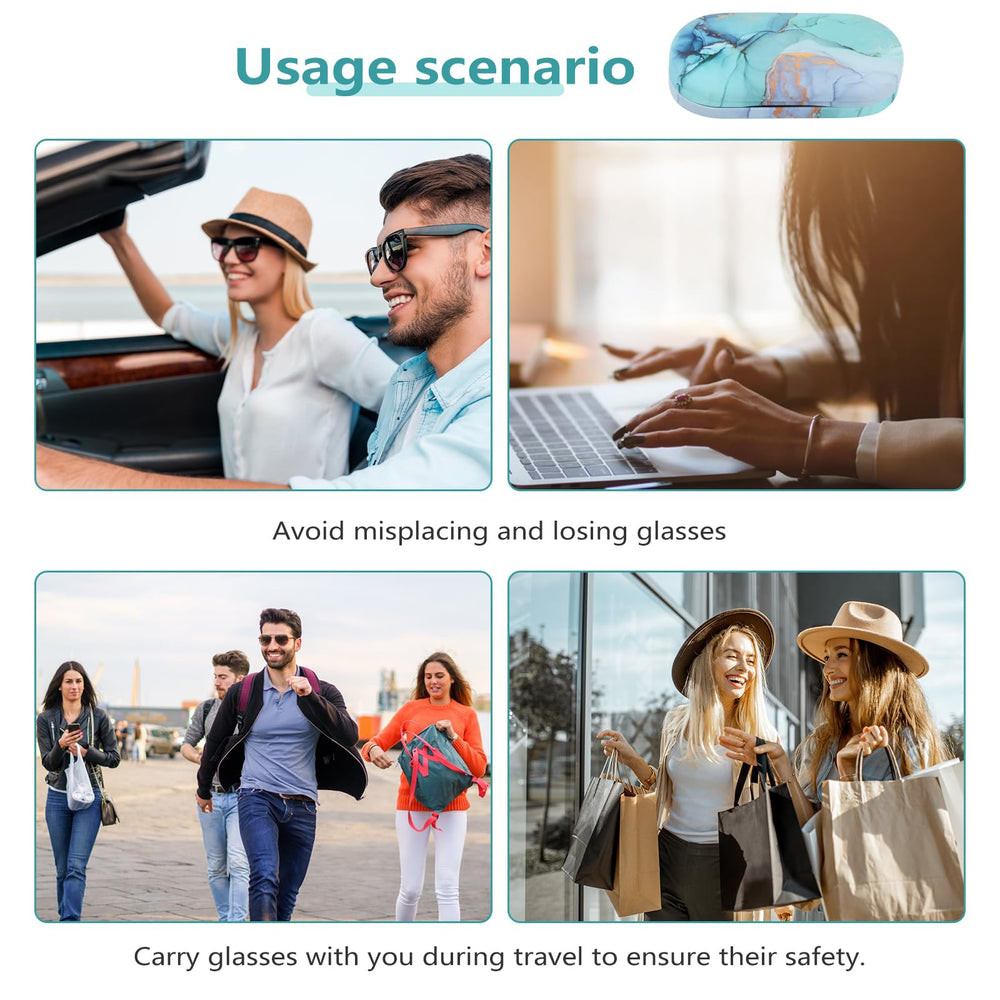 Complete set: case, mirror, tweezers, and solution bottle
