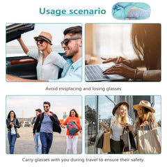 Complete set: case, mirror, tweezers, and solution bottle