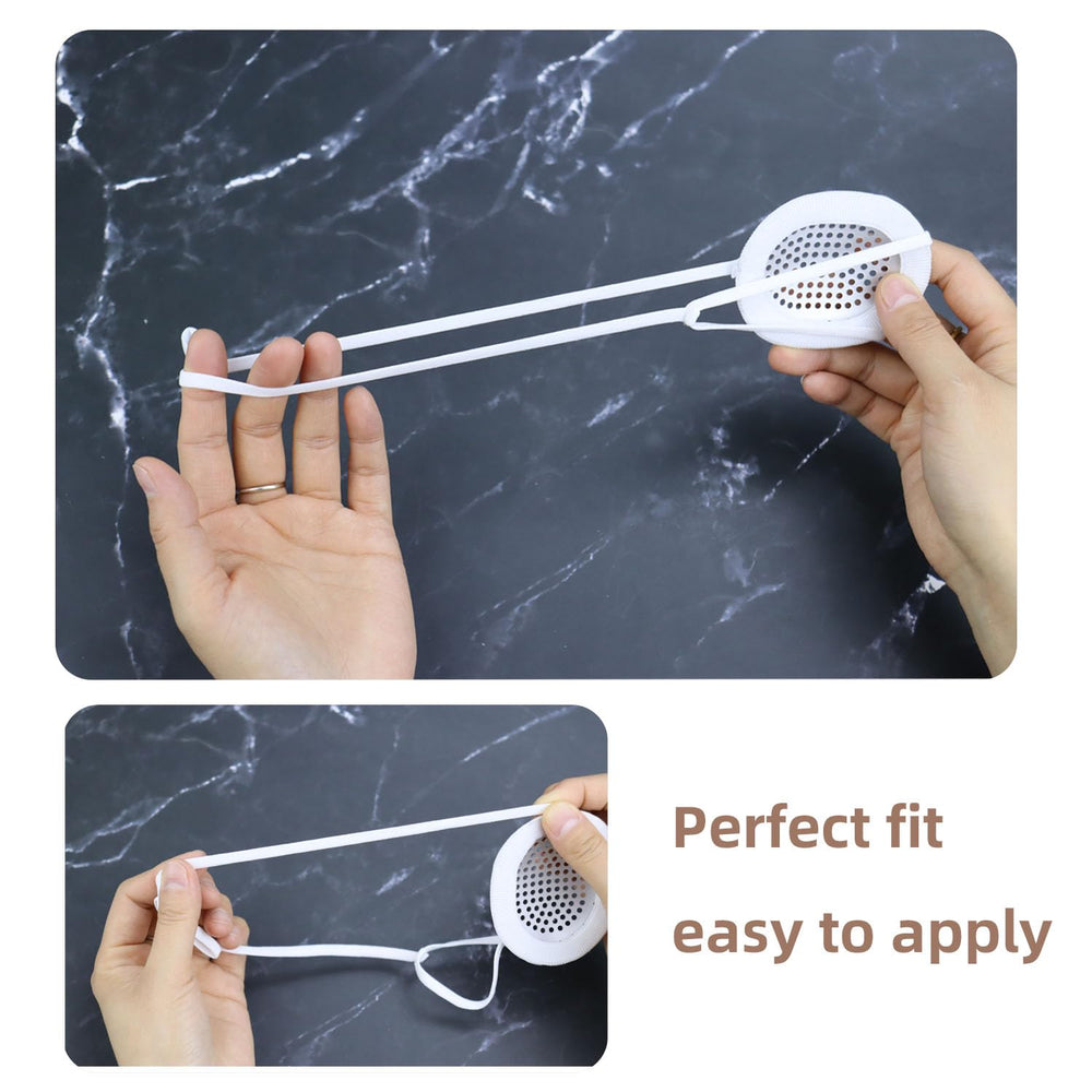 Soft-edged aluminum eye shield with elastic head strap for secure fit